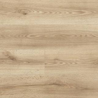Take Home Sample - Attie Creek Oak Laminate Wood Flooring | The Home Depot