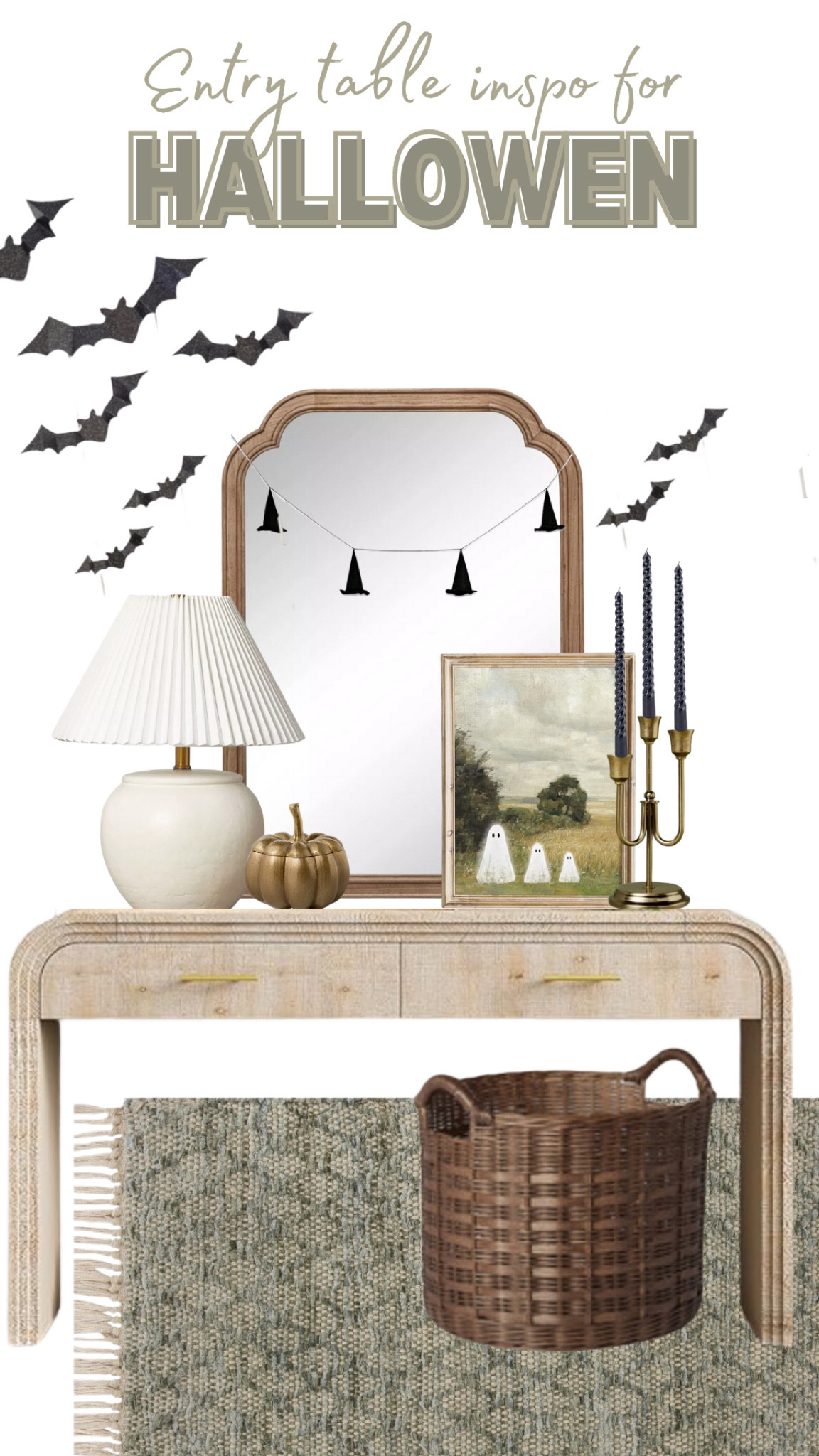 Halloween decor inspo! 

THEBLOOMINGNEST Halloween entry decor lamp art candles rug pumpkin fall bats basket target Amazon Walmart Etsy 

#LTKHome #LTKHalloween #LTKSeasonal