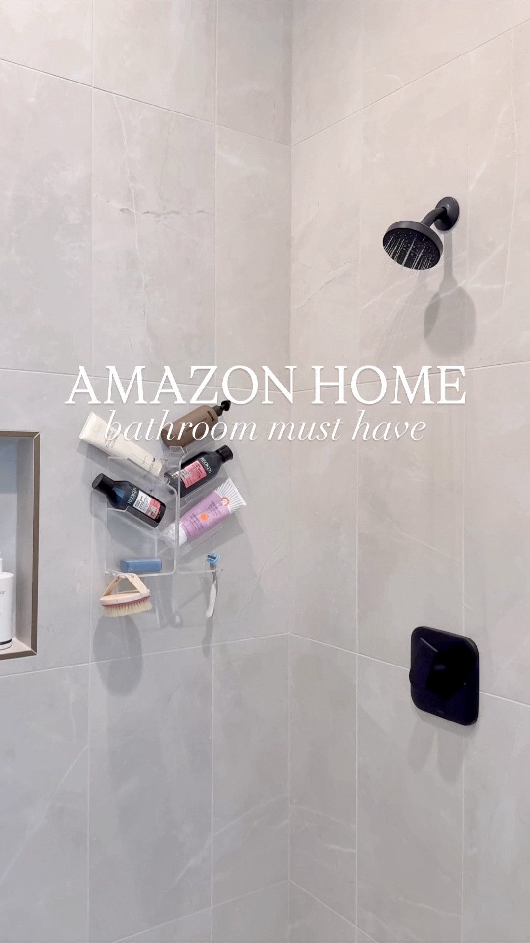 These slanted shower shelves from Amazon are self-adhesive and so easy to use! 🚿🧖‍♀️🫧

#amazonhome #thesistershoppers #asmr #amazongadgets #bathroomorganization

#LTKdayinmylife #LTKHome #LTKmorningroutine