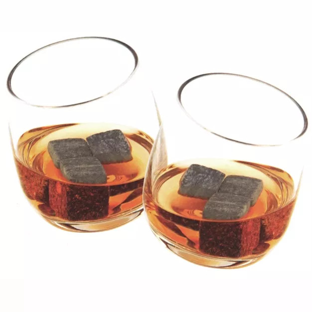 True Brands Glacier Rocks Whiskey Soapstone Ice Cube and Rocking Tumbler 8 Piece Gift Set | Target