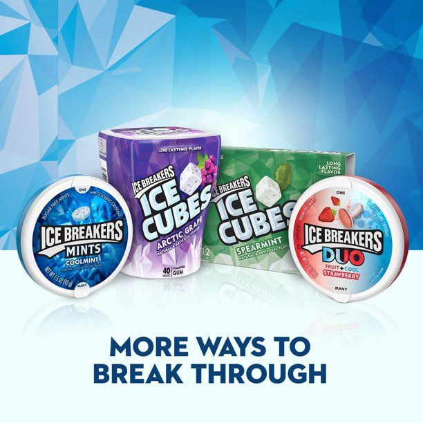 Ice Breakers Spearmint Sugar Free Breath Mints, Mint Candy, 1.5 oz, Tin | Walmart (US)