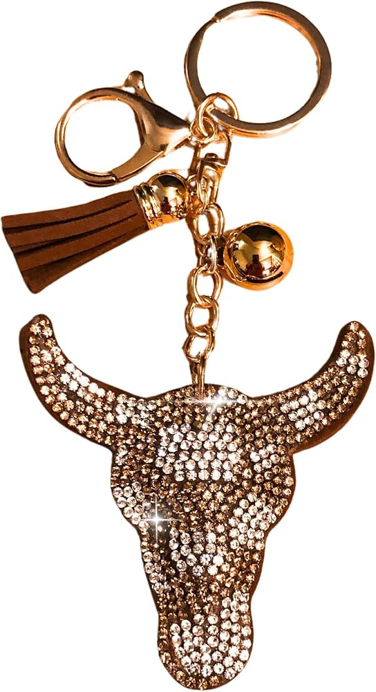 Popfizzy Bling Keychain Accessories for Women, Rhinestone & Cute Purse Charms for Handbags | Amazon (US)