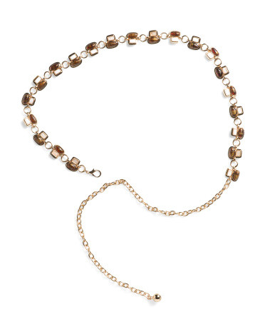 Stone Alternating Pattern Chain Belt | TJ Maxx