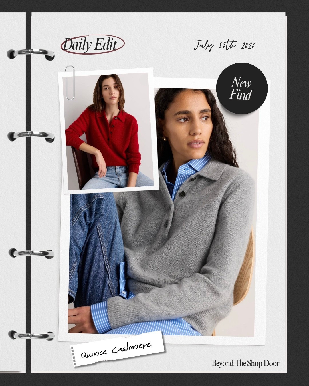 New In From Quince

I'm a huge fan of Quince cashmere; It doesn’t really get much better for quality and an affordable price point, perfect to wear everyday.

The polo trend is everywhere and this gorgeous jumper in cashmere gives an elevated take on the relaxed trend.

Available in four colours too

#LTKwinter #LTKover50style #LTKstyletip