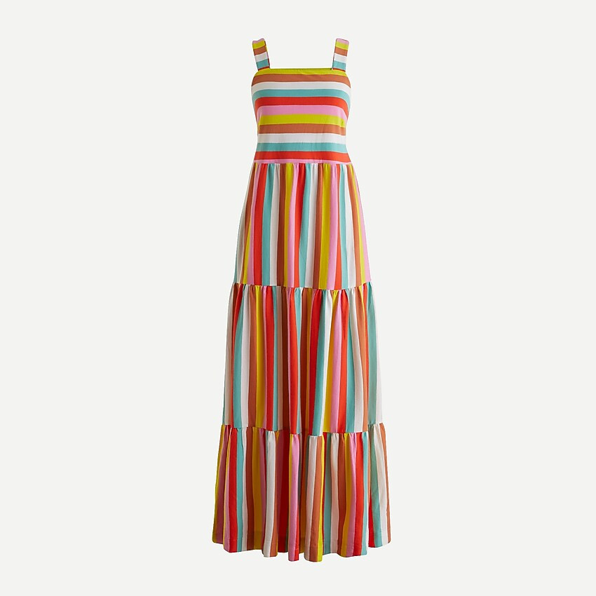 Maxi dress in rainbow stripe | J. Crew US