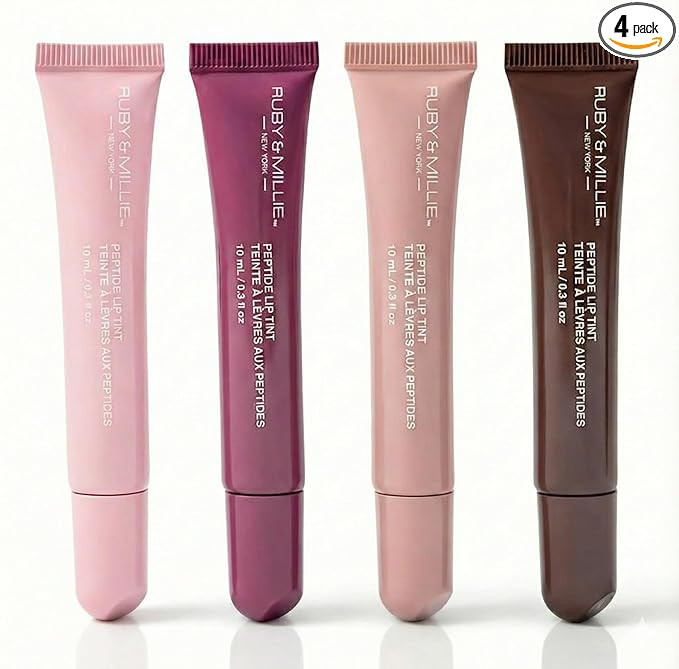 Ruby & Millie Peptide Lip Treatment, Peptide Lip Tint, Plumping Gloss, Lip Gloss, Multicolor, 0.3... | Amazon (US)