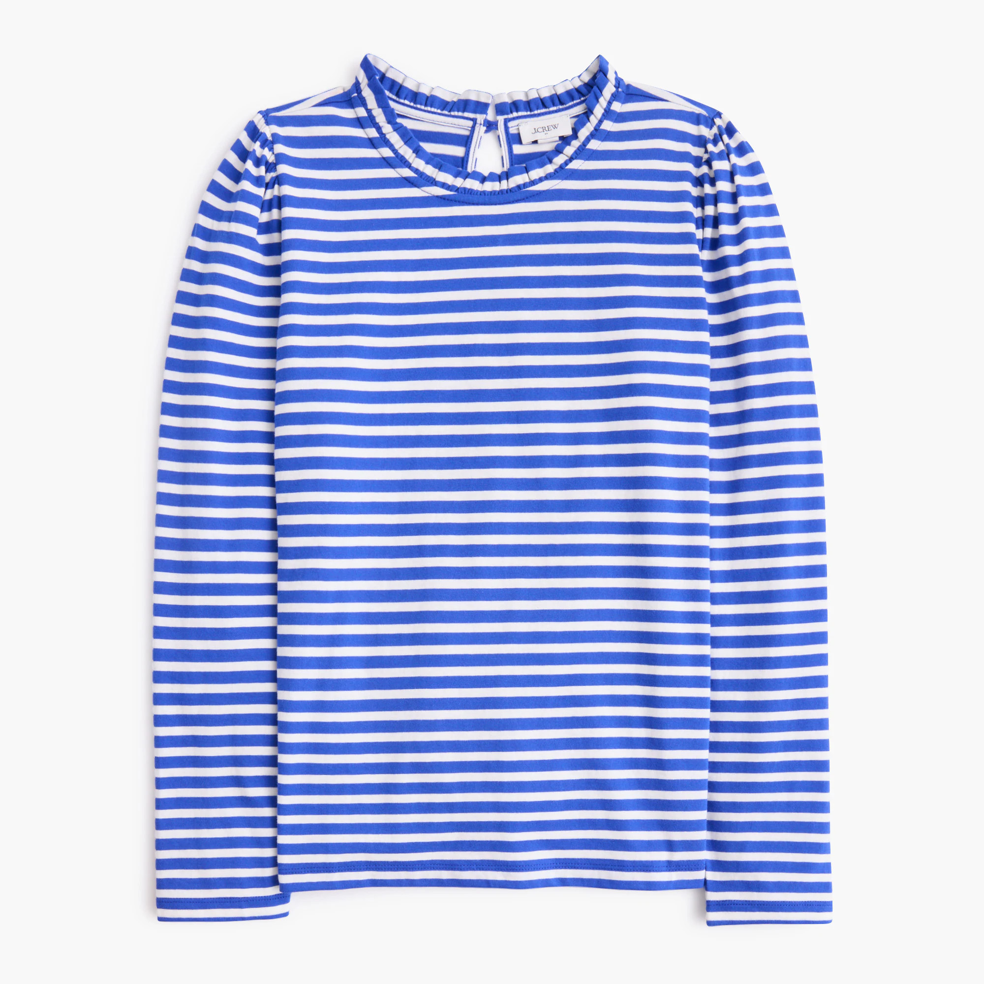 Long-sleeve ruffleneck pullover | J.Crew Factory