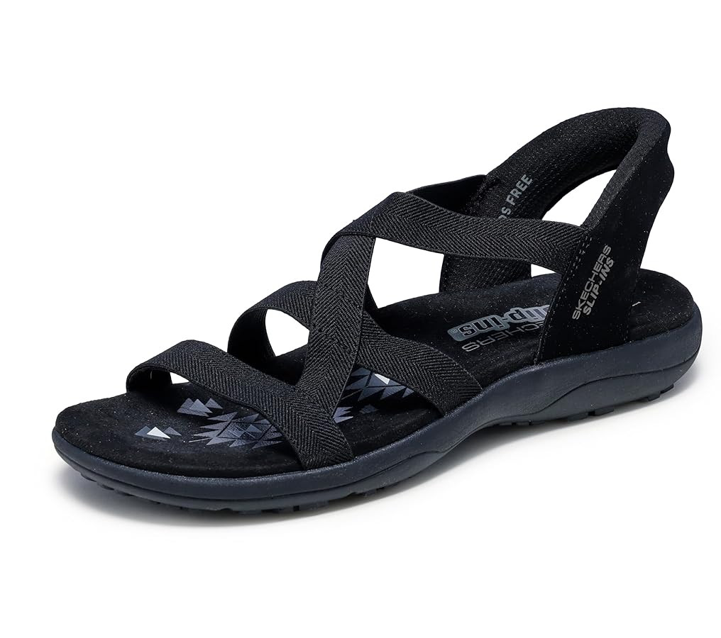 Skechers Women's Reggae Slim-Stretch Flex Hands Free Slip-ins Sandal | Amazon (US)
