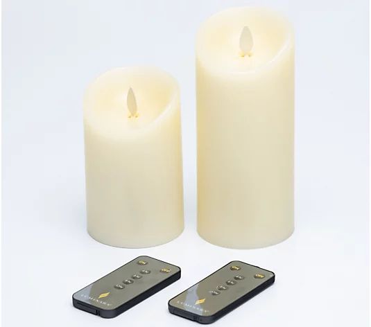 Luminara Set of (2) 4" & 6" Flameless Candles with Gift Box - QVC.com | QVC