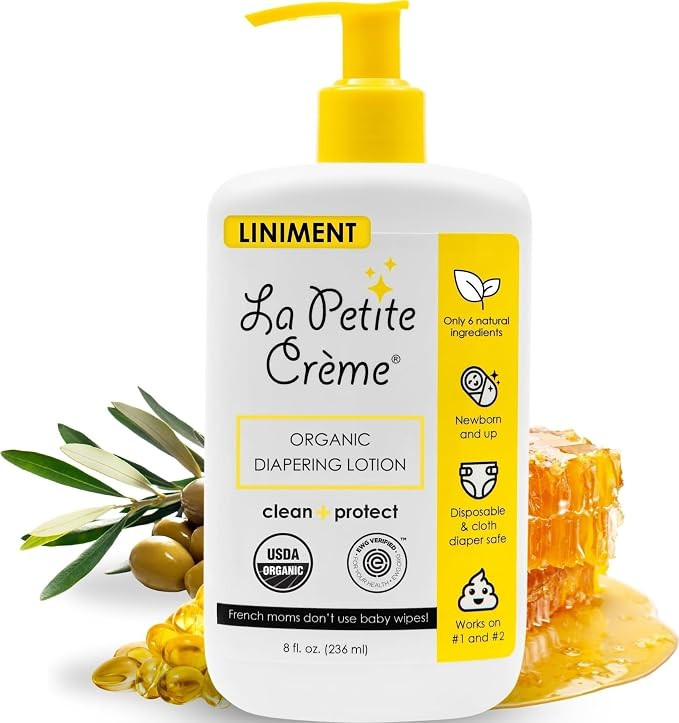 La Petite Creme French Premium Liniment Baby Lotion - Diaper Cream Alternative to Wet Wipes - Gen... | Amazon (US)