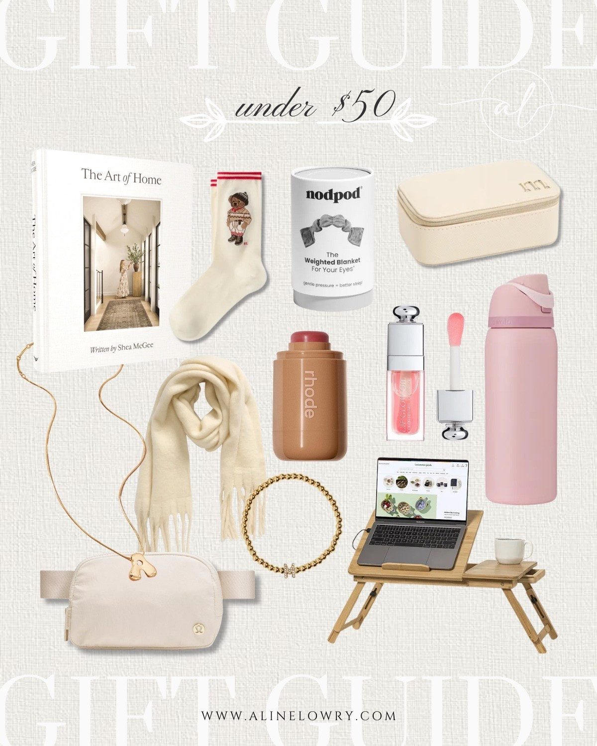 Gift guide under $50 - jewelry, beauty items, socks, water bottle Owala, coffee book, and more. Gifts for her, for daughter, teen, wife, girlfriend 

#LTKU #LTKGiftGuide #LTKFindsUnder50