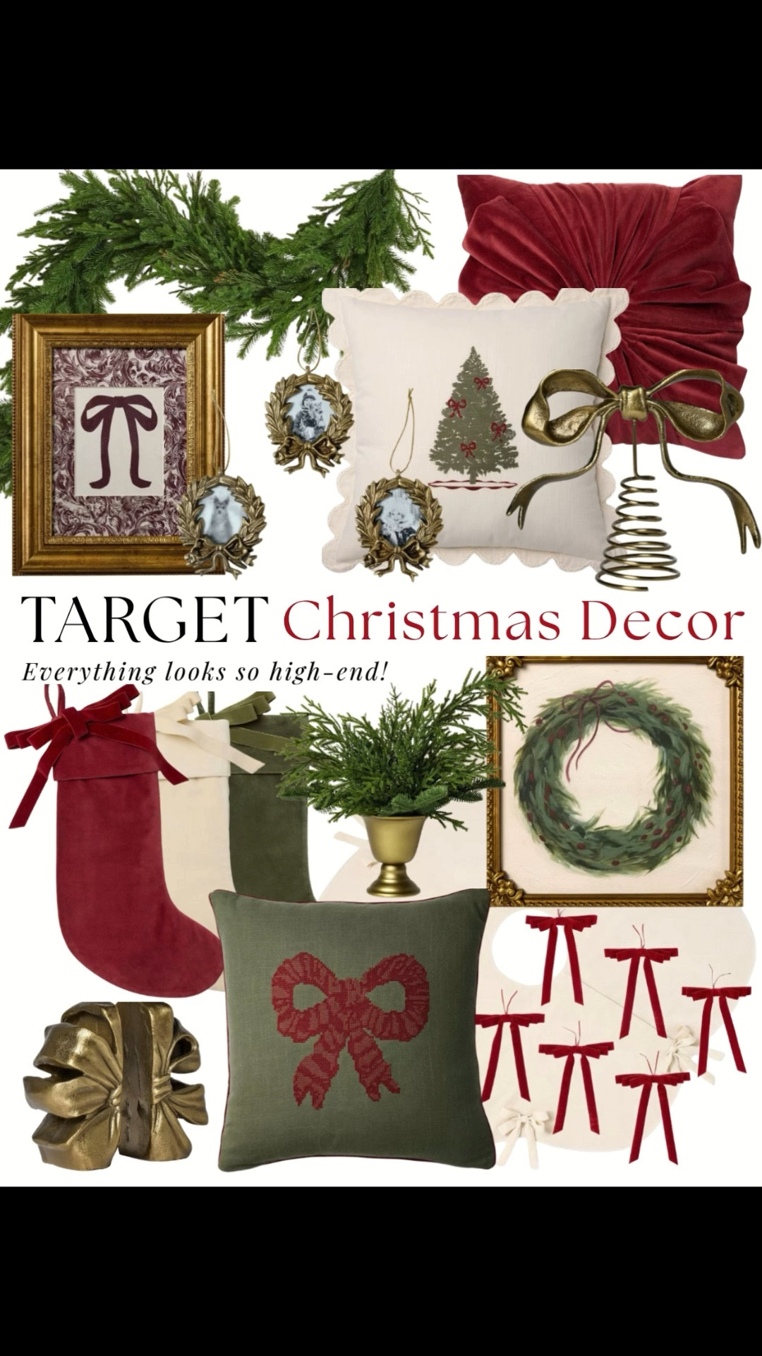 🎄 Target Christmas Decor Finds 🎄
The new Studio McGee x Threshold holiday collection just dropped — and everything is under $50! 😍 From velvet pillows and scalloped edges to gold bows and classic greenery, these pieces look so high-end without the price tag.

✨ Perfect for a traditional, cozy, or vintage-inspired Christmas look — all from Target!

Shop my affordable picks on LTK 🛍️
#TargetChristmasDecor #StudioMcGee #ThresholdbyStudioMcGee #TargetHolidayDecor #ChristmasHomeDecor #ClassicChristmasStyle #CozyChristmasDecor #TargetFinds #AffordableHomeDecor #HolidayDecorInspo #Under50Finds

#LTKHoliday #LTKHome #LTKSeasonal