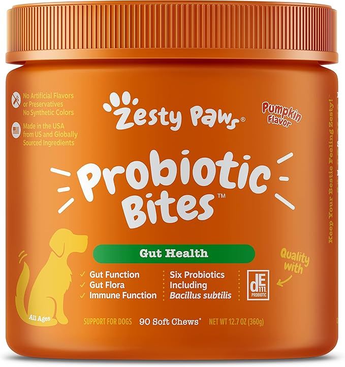 Zesty Paws Probiotics for Dogs - Digestive Enzymes for Gut Flora, Digestive Health, Diarrhea & Bo... | Amazon (US)
