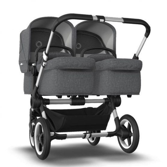 Bugaboo Donkey3 Twin Grey Melange Stroller – Aluminum Frame | The Tot