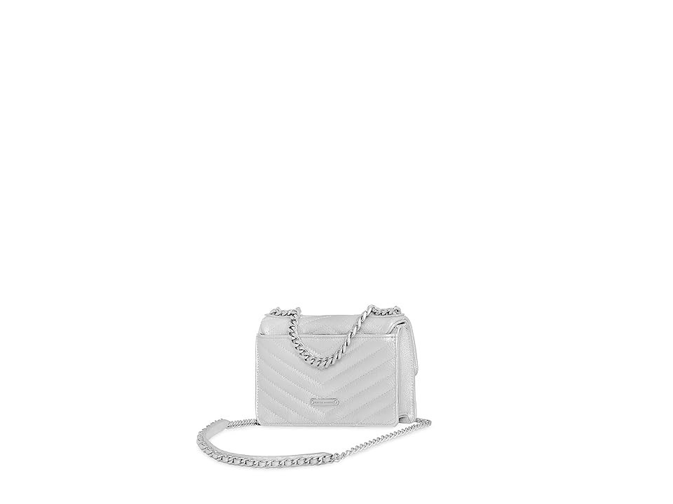 Rebecca Minkoff Edie Mini Xbody On A Chain Cross Body Women's Handbags Silver : SM, Chain/Leather/Polyester | Zappos