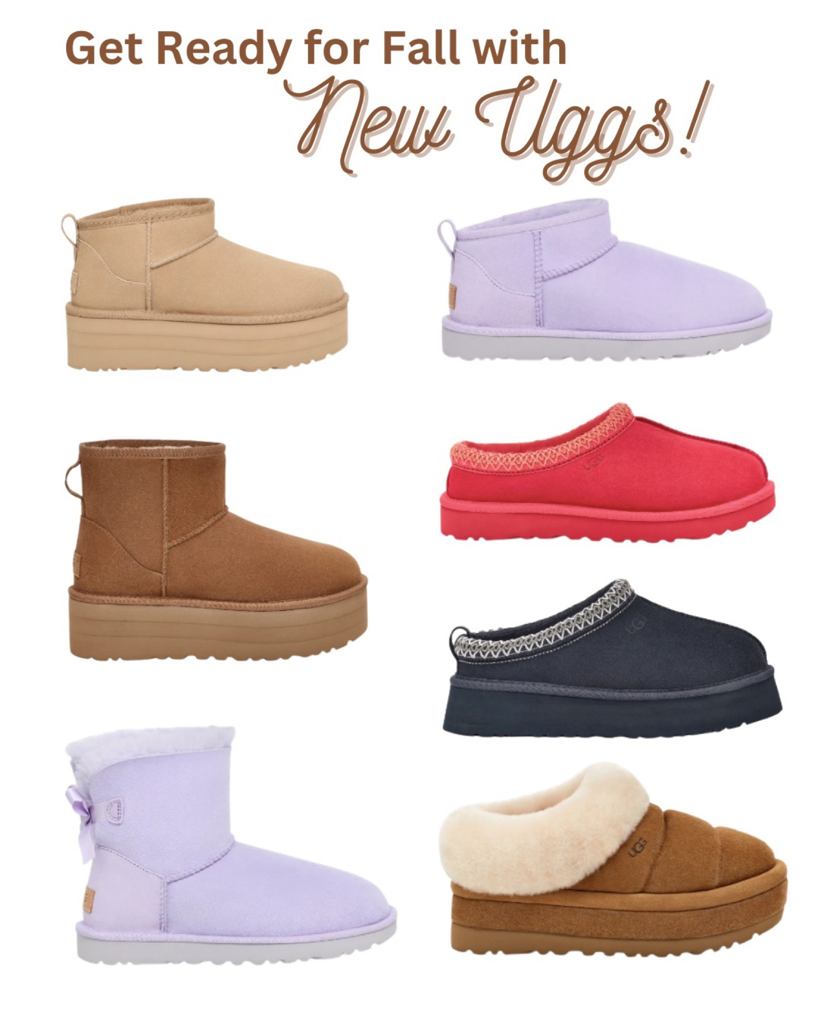 Popular Ugg styles in new colors - be ready for fall and get your size now before they sell out! Ugg Ultra Mini Platform, Ugg Tazz, Ugg Tasman, Ugg Tazzlita, Ugg boots, Ugg slippers 

#LTKU #LTKBacktoSchool #LTKshoecrush