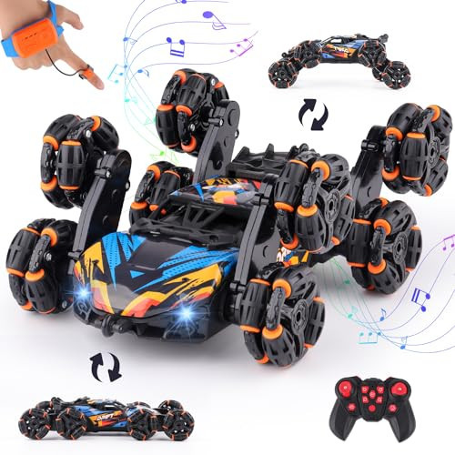 NEXBOX Cool 8 Wheels Hand Controlled rc Stunt Car Toys, Gesture Sensing Remote Control Cars for Boys Age 6 7 8-12 13 14 Year Old, Birthday Gifts Ideas for Kids | Amazon (US)