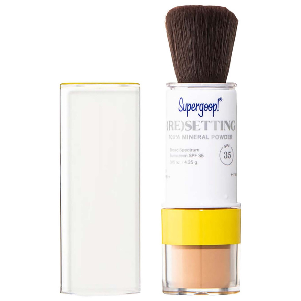 Supergoop Resetting 100 Mineral Powder SPF 35 (0.15 oz.) - Medium | Dermstore