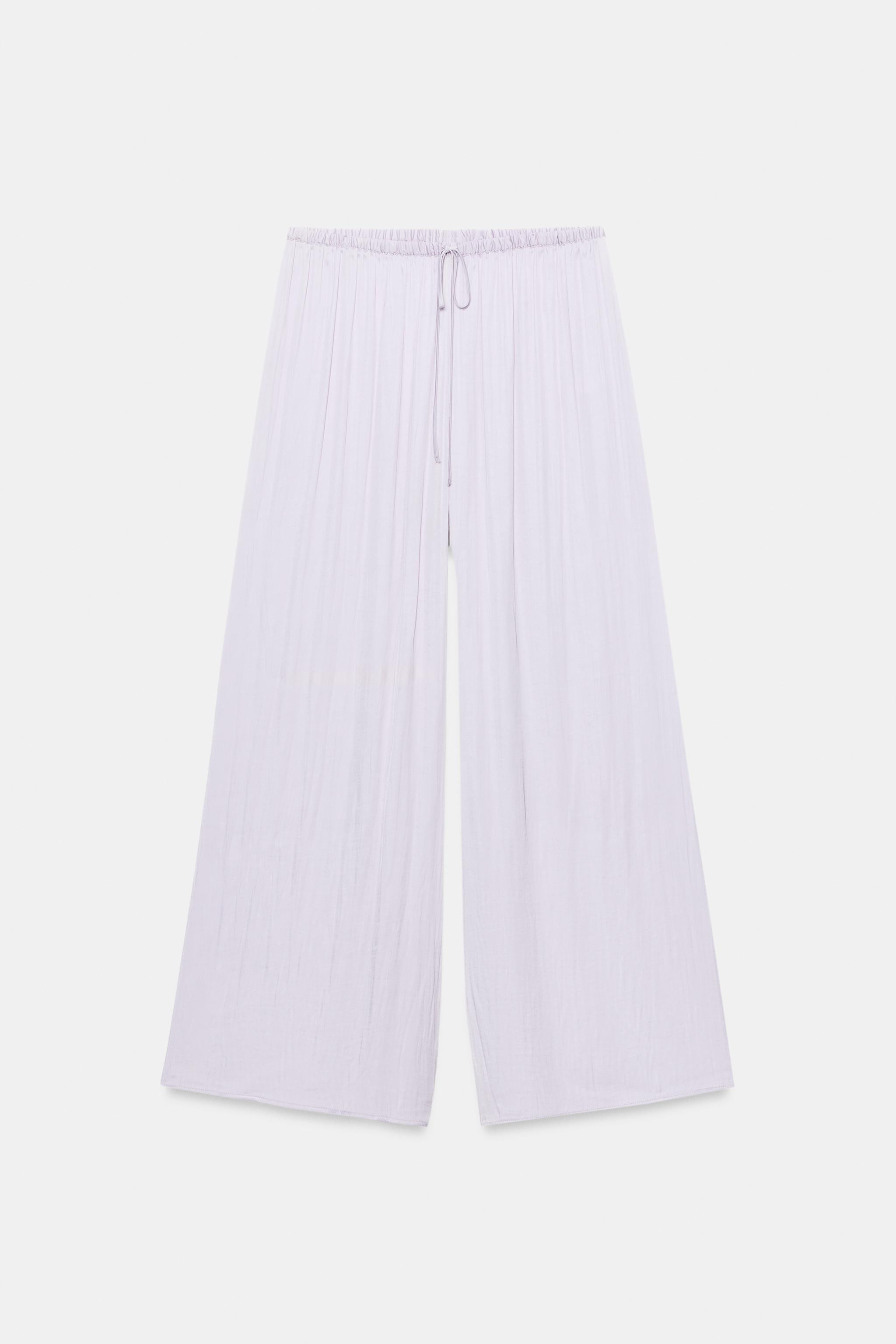 FLUID SATIN TROUSERS | Zara AU