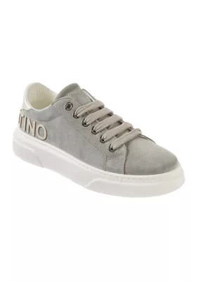 VALENTINO BY MARIO VALENTINO Women's Alice Suede Sneakers, Grey, 7.5M | Belk