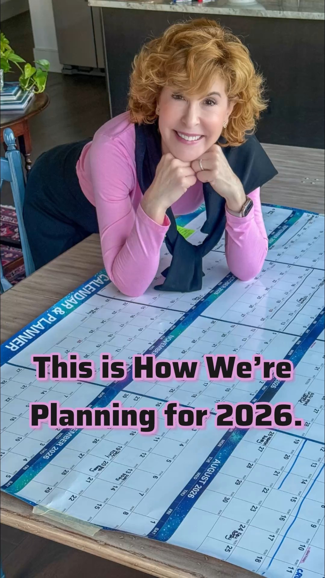 This year-at-a-glance calendar is a great way to dream and plan for 2026. Seeing the whole year laid out on the table makes it easier to mark the meaningful dates and leave room for what’s still unfolding. I paired our planning moment with my comfy pink long sleeve tee and black skort, because real life planning should be cozy and cute too. Hahaha!

#LTKstorytime #LTKootd #LTKOver40
