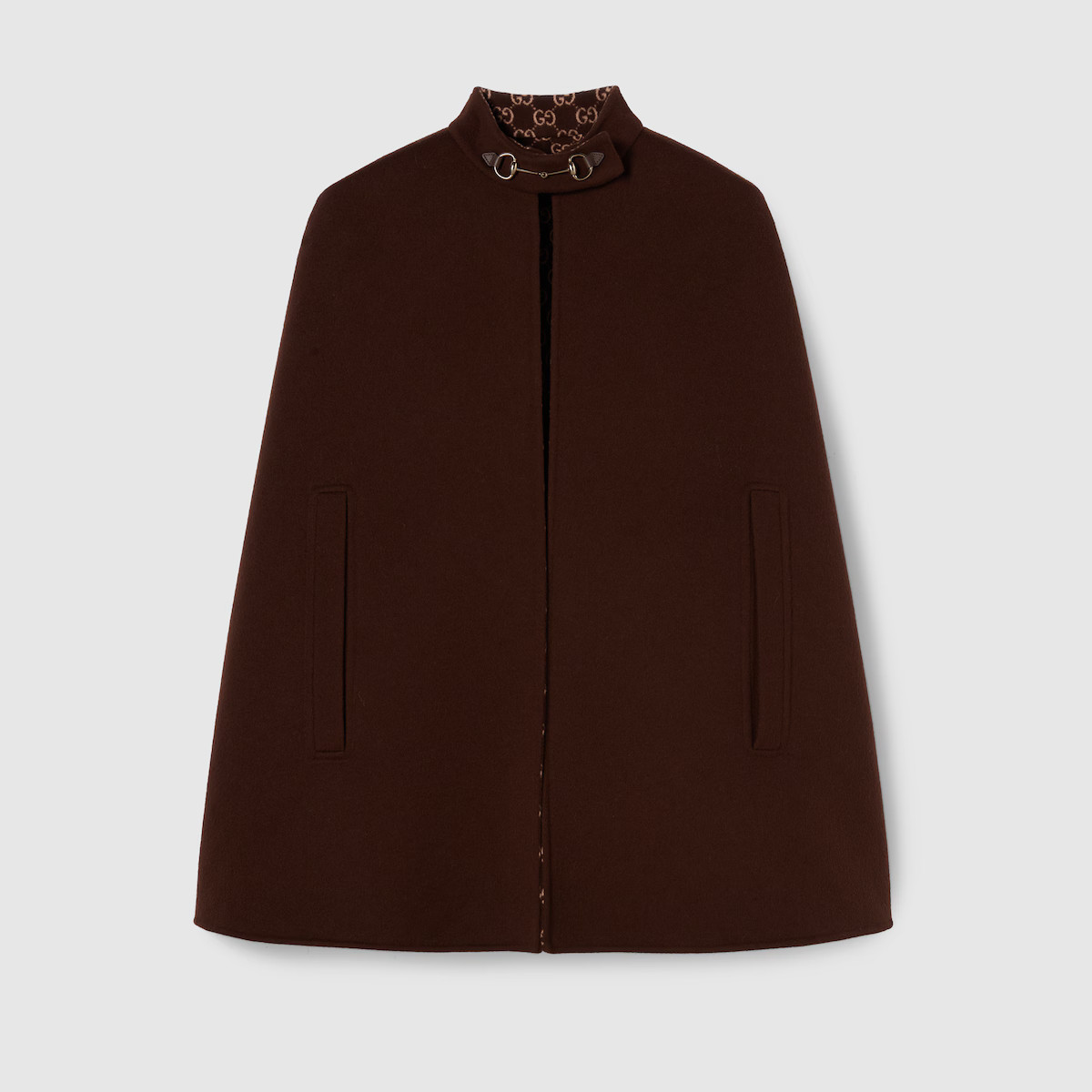Gucci - Silk wool cape with Horsebit | Gucci (US)