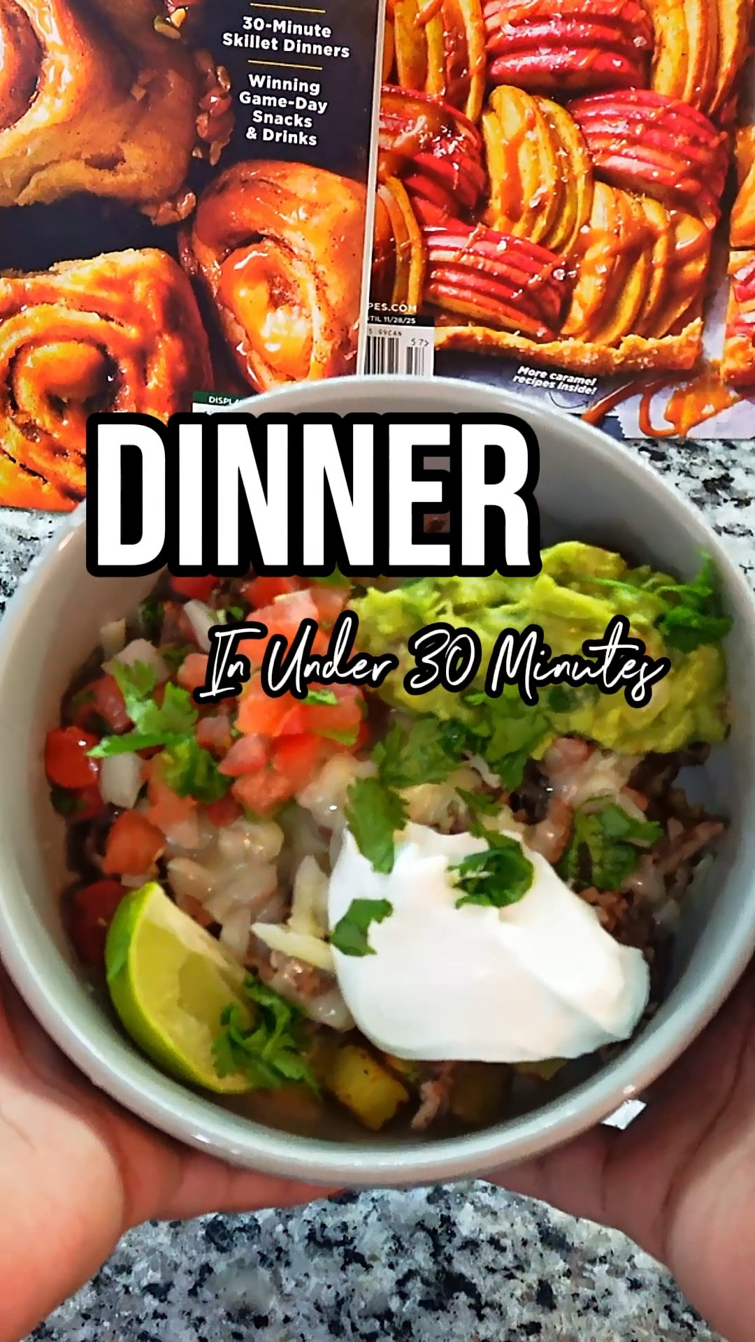 For my busy ladies who are tired of hearing “what’s for dinner?” here’s your answer: taco bowls 🌮✨

I start with air fried potatoes or microwavable rice, then add carne asada, cheese, sour cream, guac, and pico. Dinner is done in 30 minutes, no stress, no overthinking.

It’s flexible, filling, and the kind of meal that makes weeknights feel so much easier. Save this idea for your next busy night 🤎 What are some of your favorite ways to make taco bowls? Let me know down below.

#EasyWeeknightMeals
#TacoBowlRecipe
#30MinuteDinner
#BusyWeeknightDinners
#ComfortFoodInspo

#LTKHome