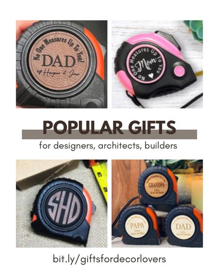 ♥️Sale! IN 8 CARTS
Price: $22.12+
Original Price:$29.50+
25% off sale ends December 10
No one measures up, Personalized Tape Measure, Gift for Dad, Gift for Husband, Woodworker Gift, Carpenter Gift, Father's Day Gift, 25 Ft.

♥️ IN DEMAND. 2 PEOPLE BOUGHT THIS IN THE LAST 24 HOURS.
SALE Price: $26.17
Original Price:$34.90
25% off sale ends December 10
Personalized Pink Measuring Tape for Mother's Day | Engrave Any Name Up to 10 Characters

♥️ SALE $22.12+
Original Price:$29.50+
25% off sale ends December 10
Personalized Measuring Tape, Personalized Gift For Father's Day, Father's Day Gift, Gift for Grandparent, Personalized Tools, Gift from kids

♥️ IN DEMAND. 16 PEOPLE BOUGHT THIS IN THE LAST 24 HOURS.
Price: $20.00
Personalized Tape Measures, 25 Ft Tape Measure, Fathers Day Gifts

#LTKmens #LTKGiftGuide #LTKsalealert