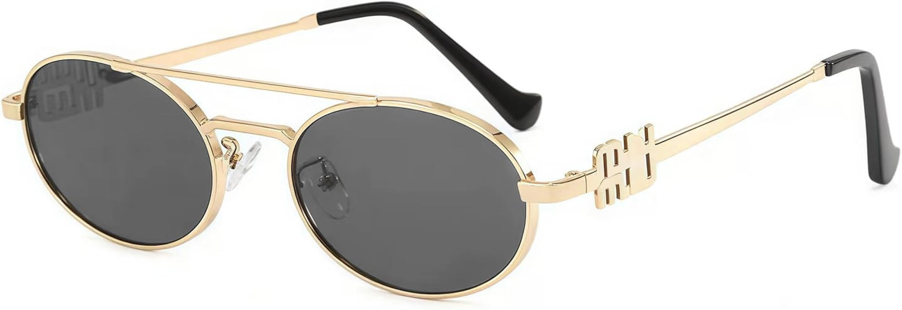 AICase Ozzy merch Retro Oval Sunglasses for Women Men Small 90s Metal Sun Glasses 2025 Trendy Chi... | Amazon (US)