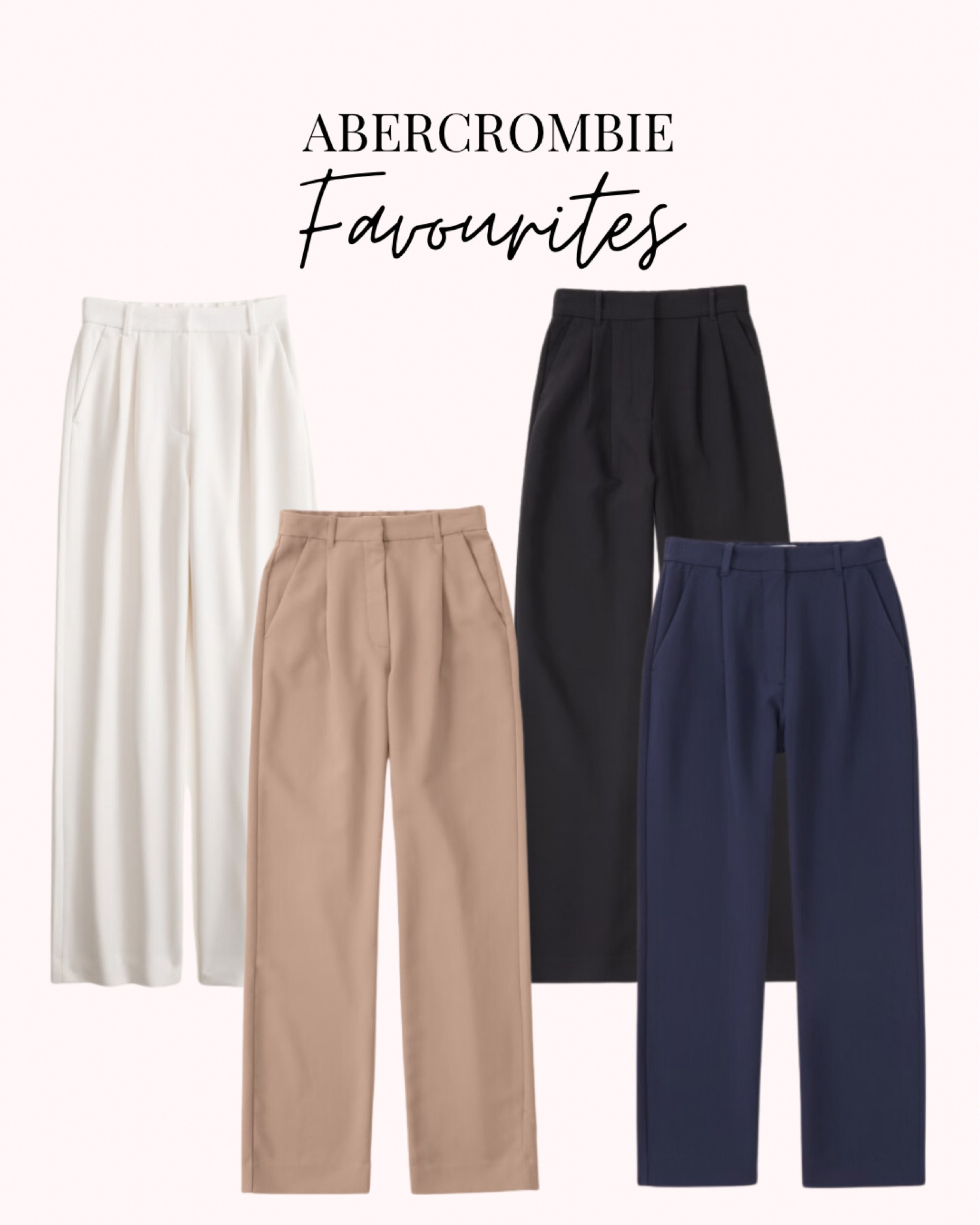 These Abercrombie tailored pants are an essential if you work in an office! 

#LTKstyletip #LTKworkwear #LTKSpringSale