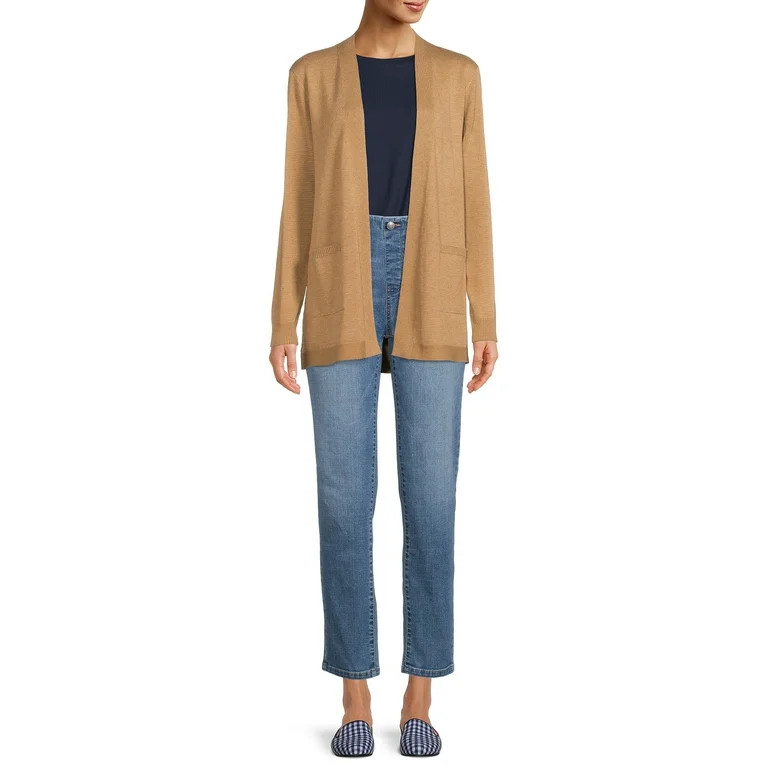 Time and Tru Women's Open Front Cardigan | Walmart (US)