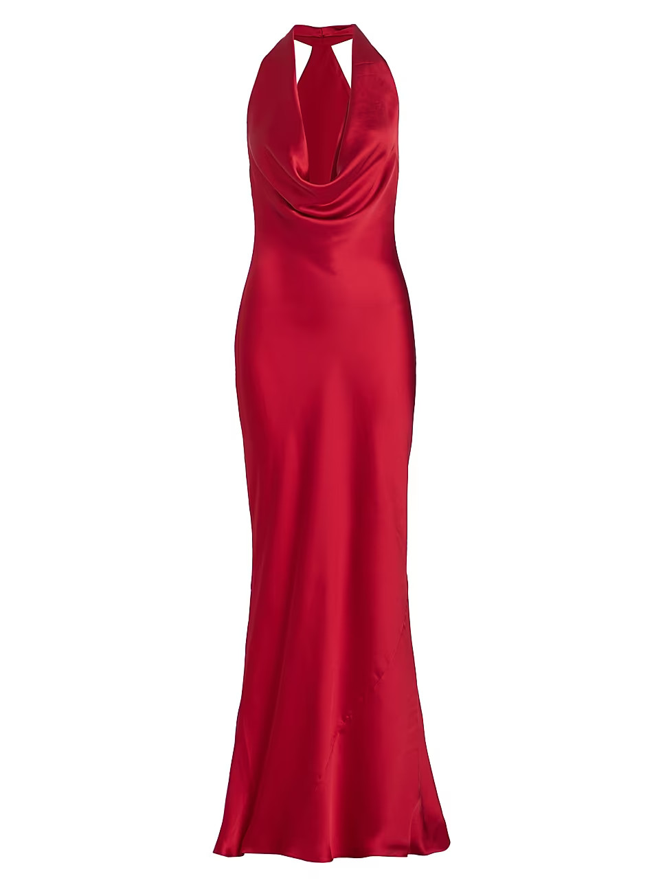 Norma Kamali Cowl-Neck Satin Gown | Saks Fifth Avenue