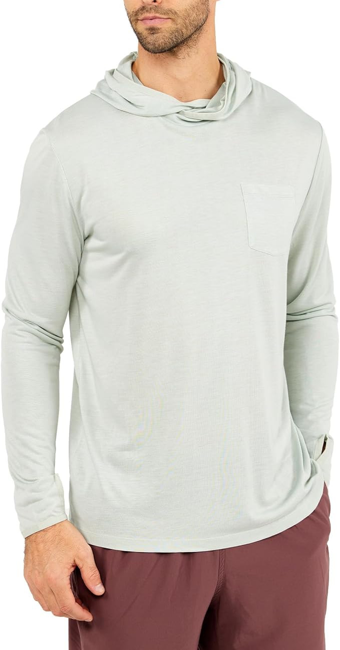 Free Fly Men's Lightweight Hoodie - UPF 20+ Sun Protection Moisture Wicking, Breathable Bamboo Vi... | Amazon (US)