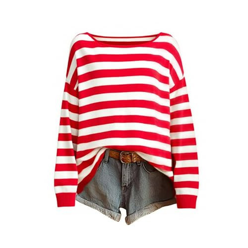 ASTANFY Heart Sweater For Women Valentines Sweaters Valentines Day Shirts Off The Shoulder Sweater | Amazon (US)