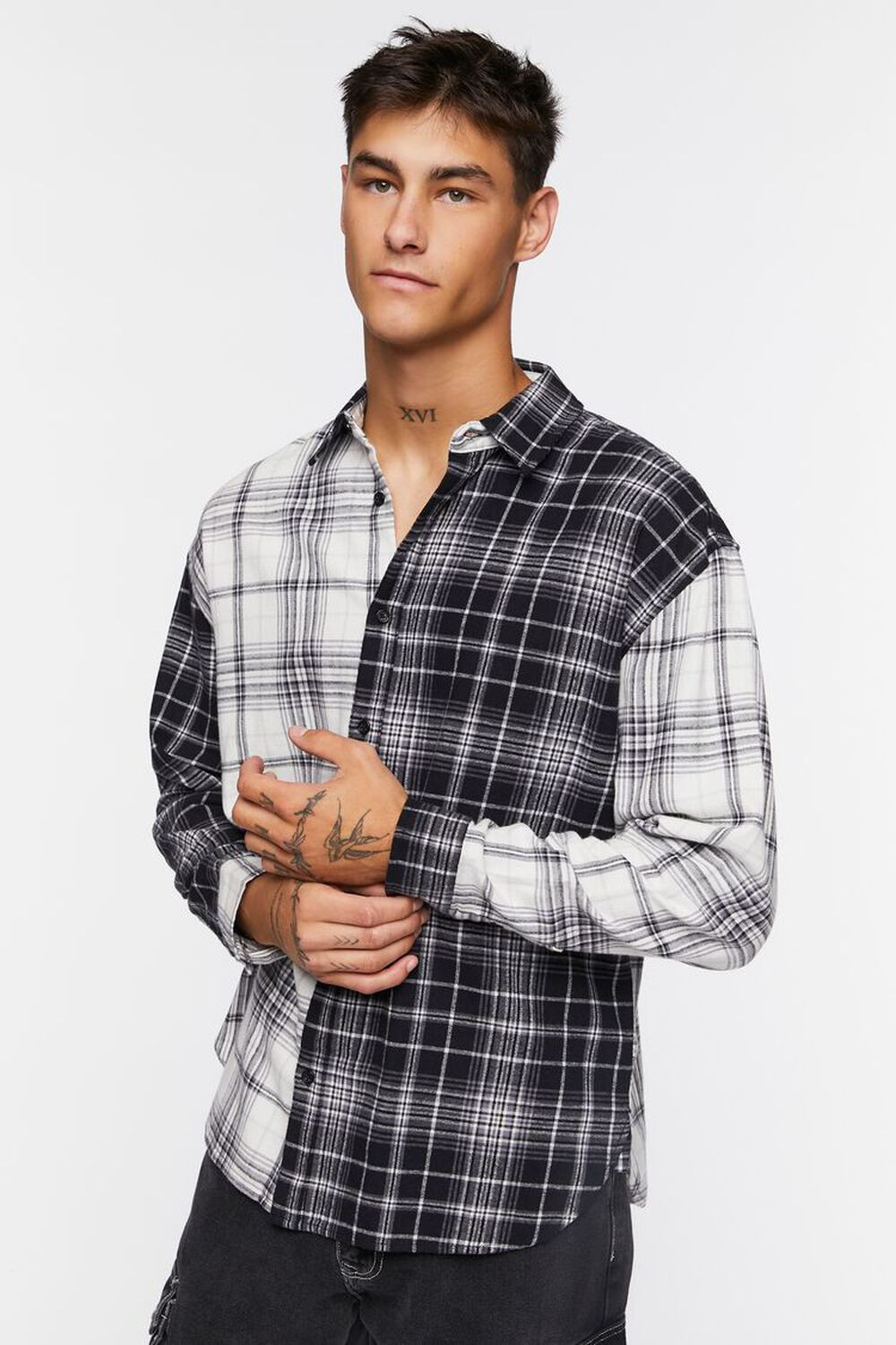 Plaid Button-Front Shirt | Forever 21 (US)