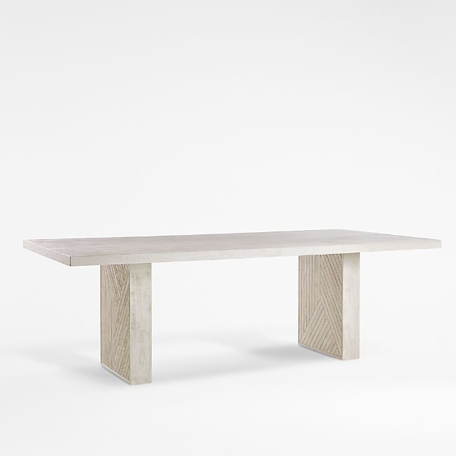 Dunewood Whitewashed 92" Dining Table. + Reviews | Crate & Barrel | Crate & Barrel