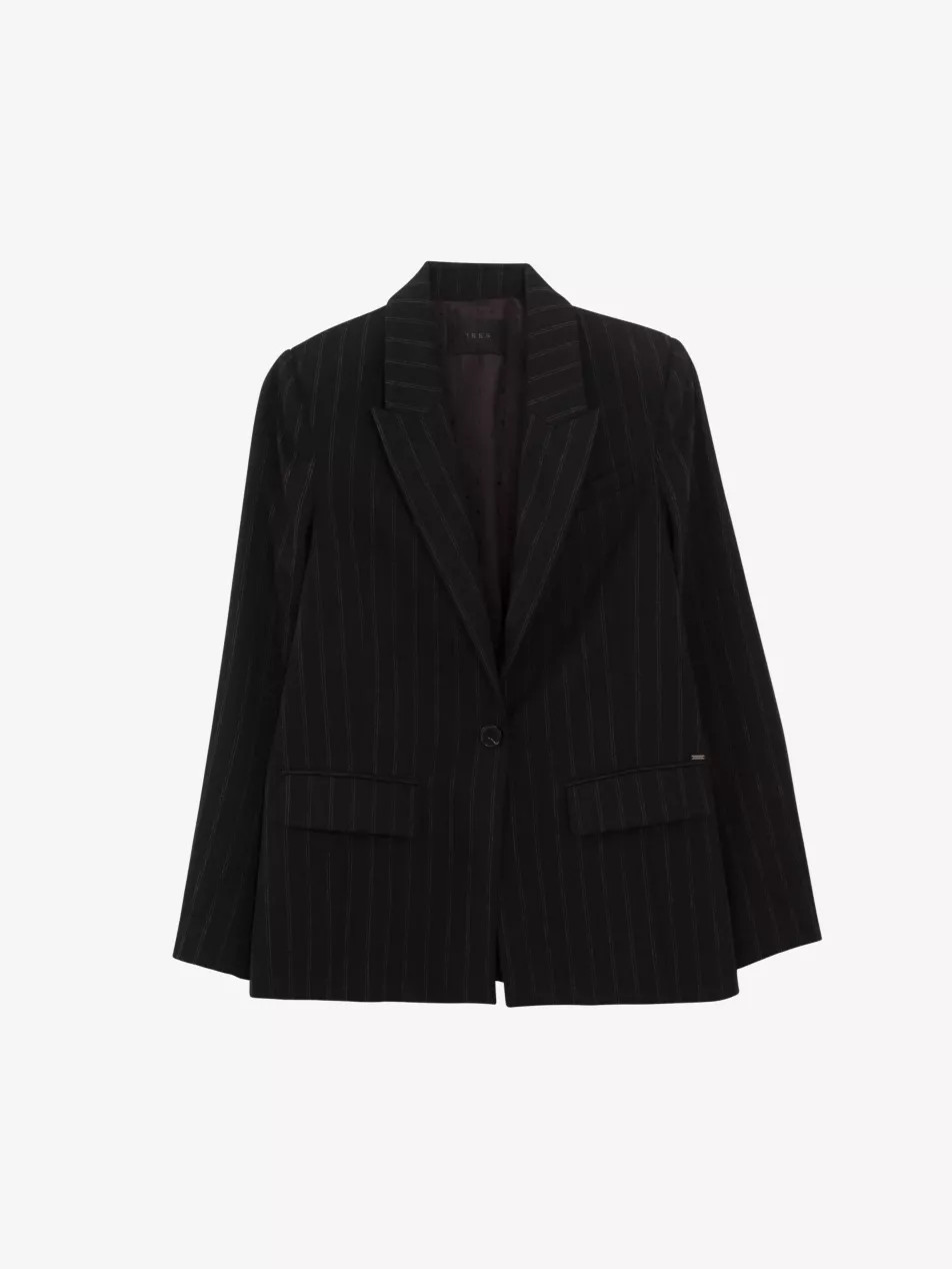 Striped peak-lapel stretch-woven blazer | Selfridges