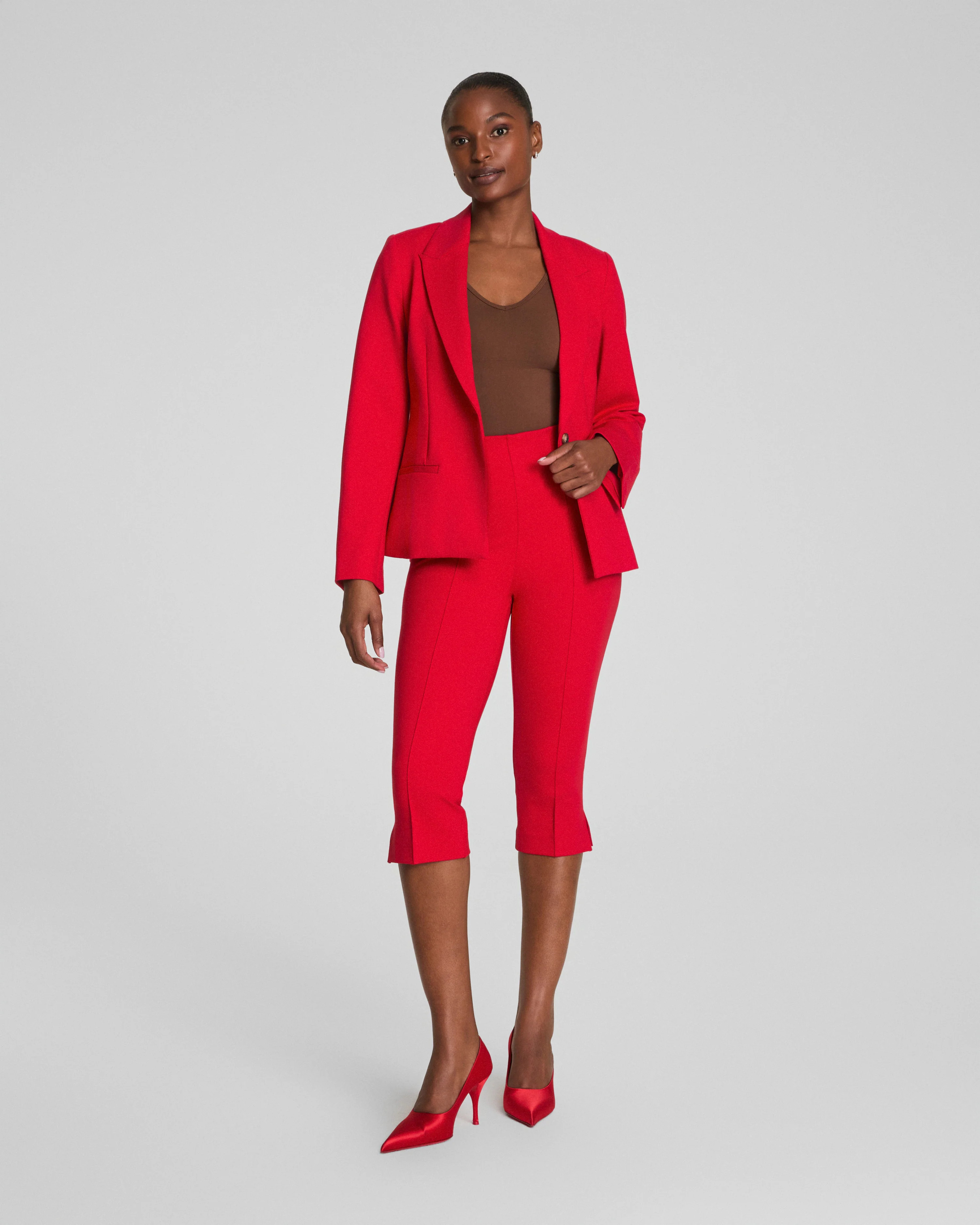 High-Waist Ponte Capri Leggings | SPANX | Spanx