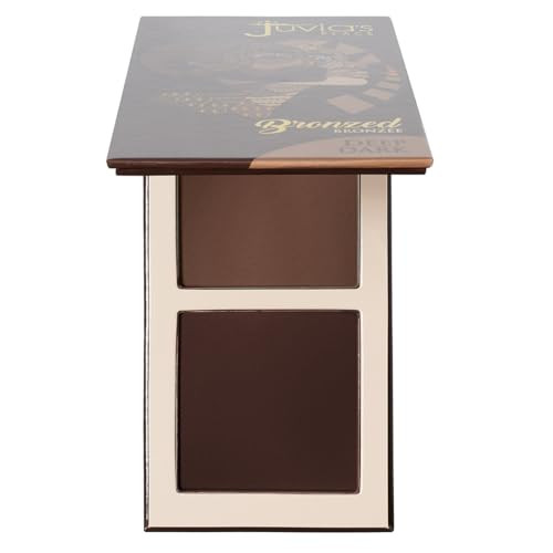 Juvia's Place Bronzed Duo Bronzer Deep Dark - Soft Matte Bronzer, Contour, Pressed, Long-Wearing & Buildable Bronzing Powder - Suitable for Very Dark to Rich Chocolate Skin Tone | Amazon (US)