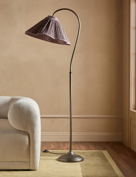 Jordan Floor Lamp, Antique Brass | Lulu and Georgia 