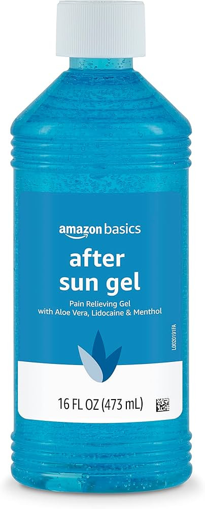 Amazon Basics After Sun Gel with Aloe Vera, Lidocaine and Menthol, 16 Fl Oz (Pack of 1) (Previous... | Amazon (US)