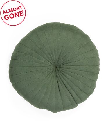 16x16 Round Tufted Velvet Pillow | TJ Maxx