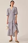 Hutch V-Neck Tiered Wrap Midi Dress | Anthropologie (US)