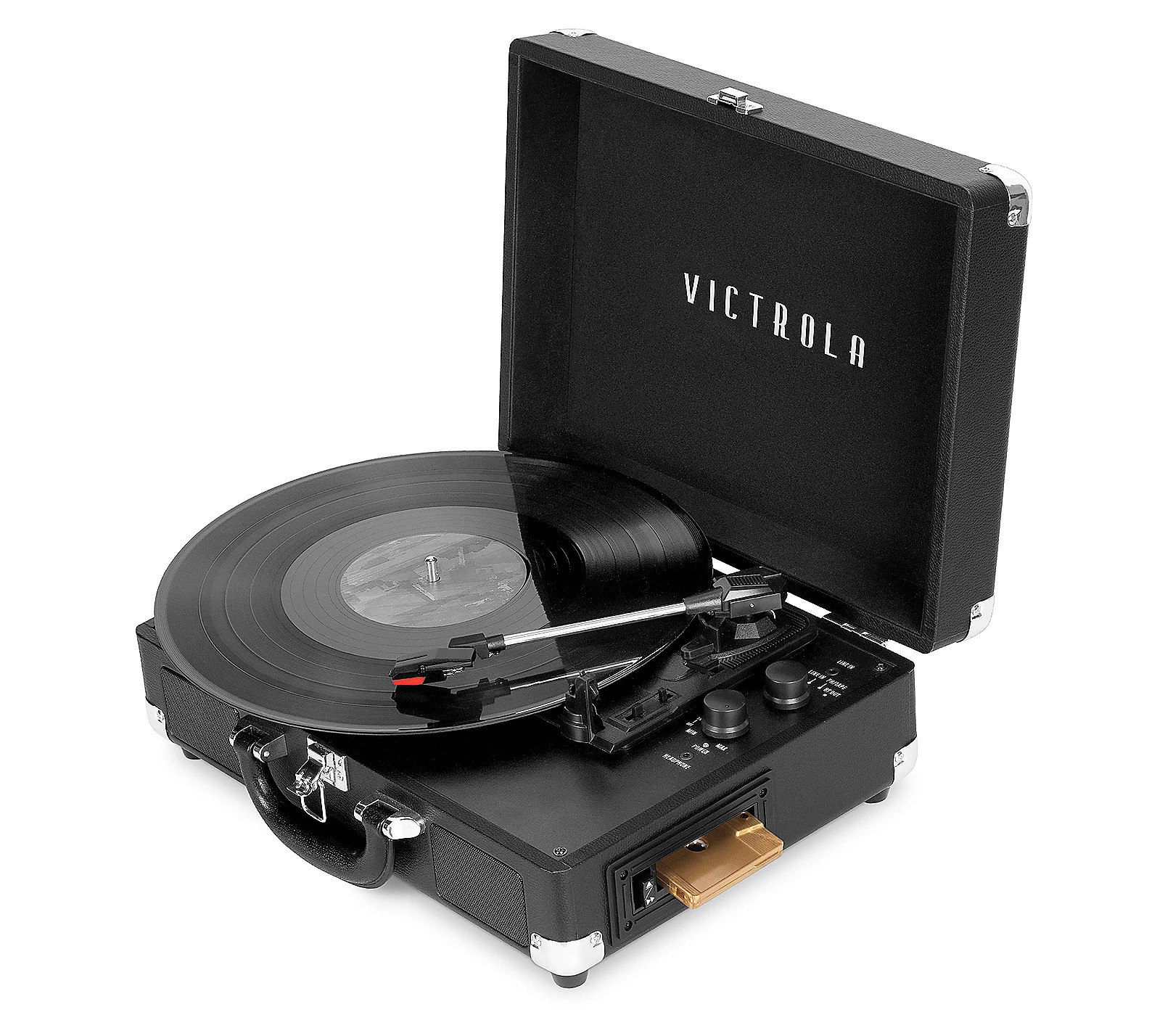 Victrola Journey+ Cassette Bluetooth Suitcase R ecord Player | QVC