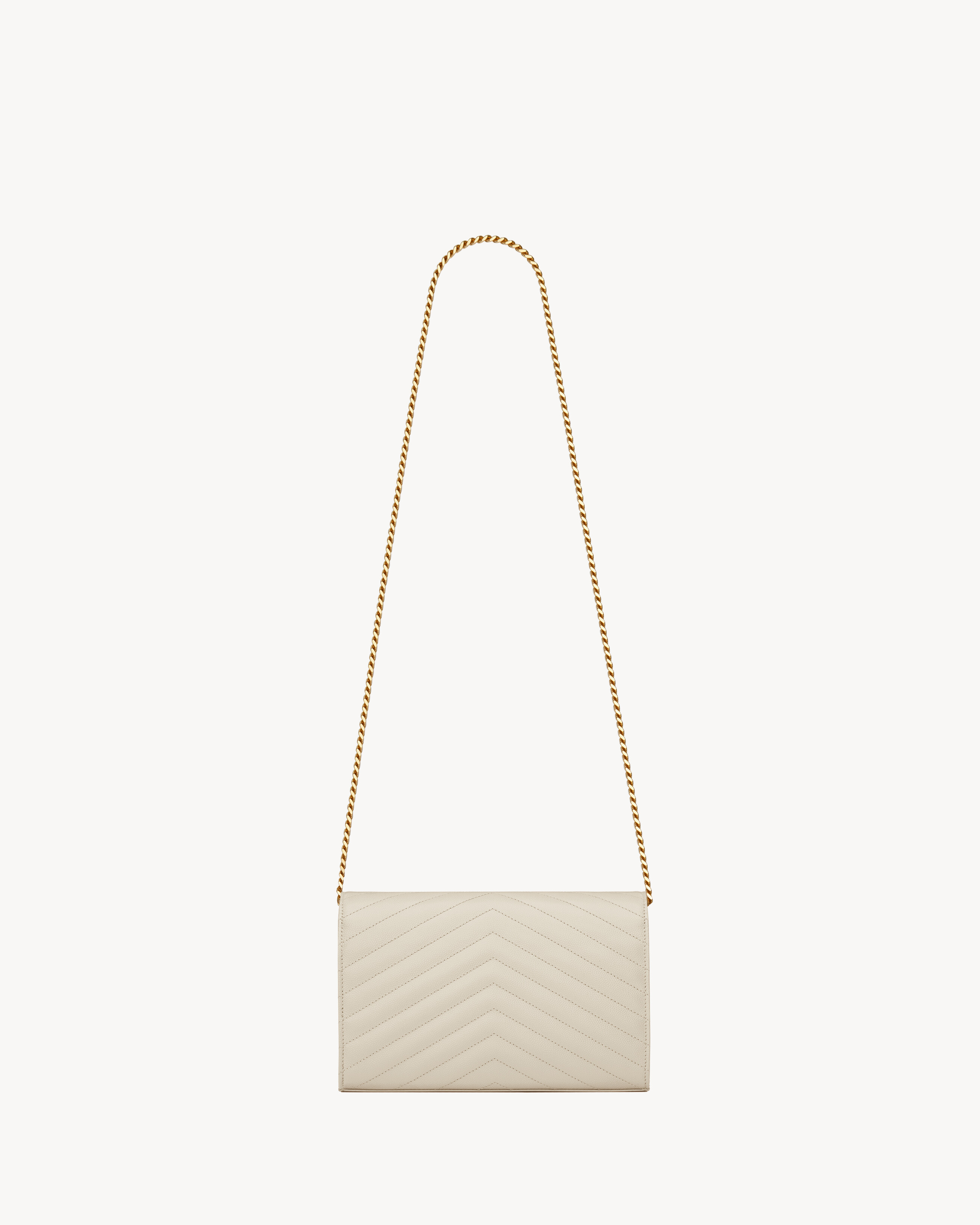 classic cassandre chain wallet in grain de poudre leather | Saint Laurent Inc. (Global)