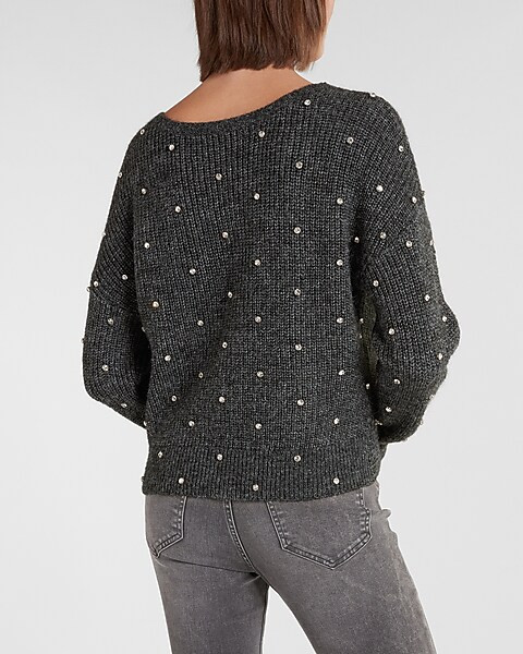 Embellished Twist Sweater | Express