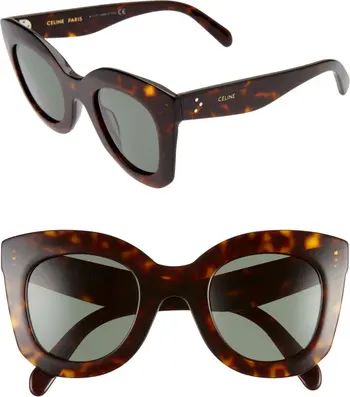 Bold 3 Dots 47mm Butterfly Sunglasses | Nordstrom