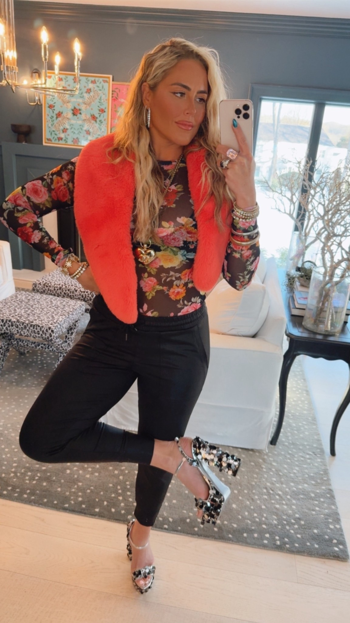 One of my favorite brands and shirts yet again FTW. wearing a medium. Another amazing brand with these ulta comfy leather look joggers FTW. Wearing a small. Shoes TTS and AMAZING. 👏🏼 

#LTKootd #LTKWorkwear #LTKdayinmylife