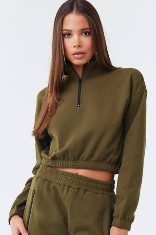 Fleece Zip-Up Pullover | Forever 21 (US)