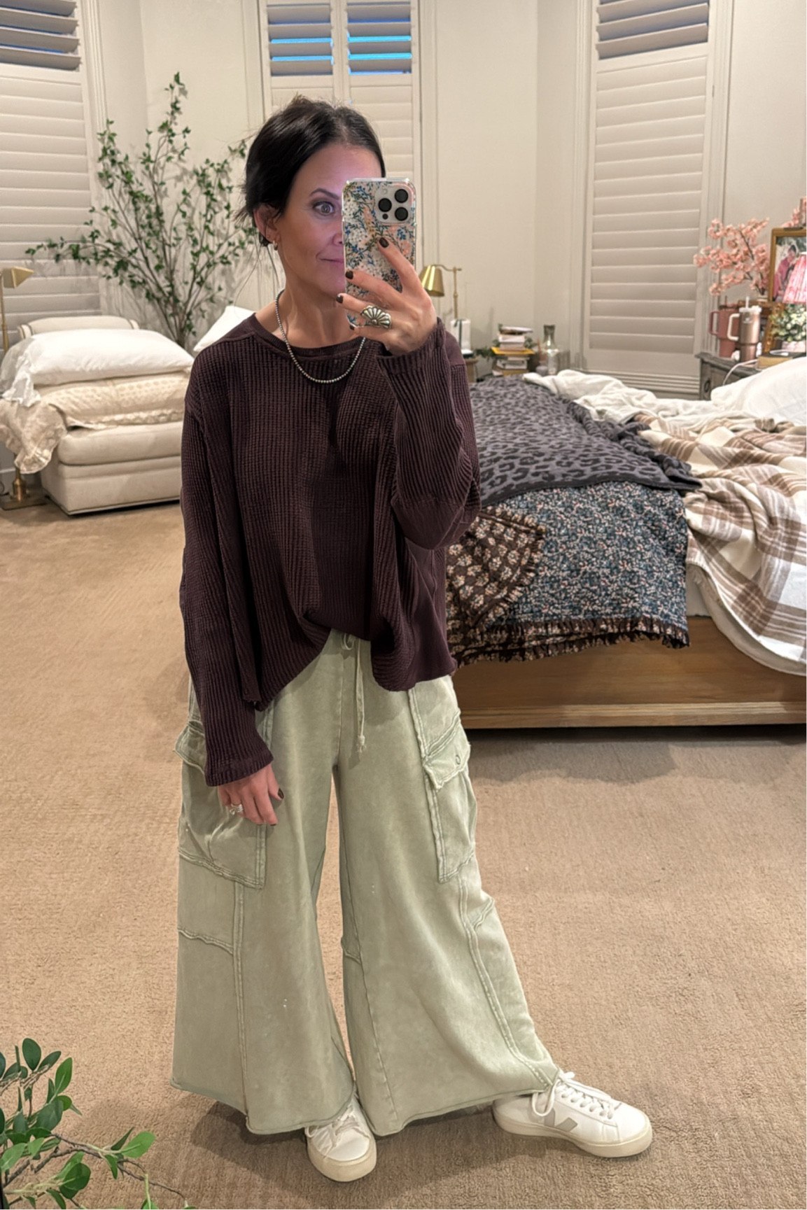 Comfy but still “put together!” Linking what I can. Top runs big, size down! My exact sweats are sold out, but linking in 2 other color ways (I have the chocolate!) 😍 

#LTKTravel #LTKFindsUnder100 #LTKSeasonal